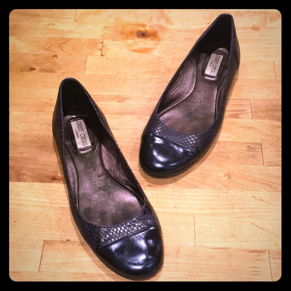 Jimmy Choo Shoes - 🎉FLASHSALE🎉Jimmy Choo Blue Python Flats